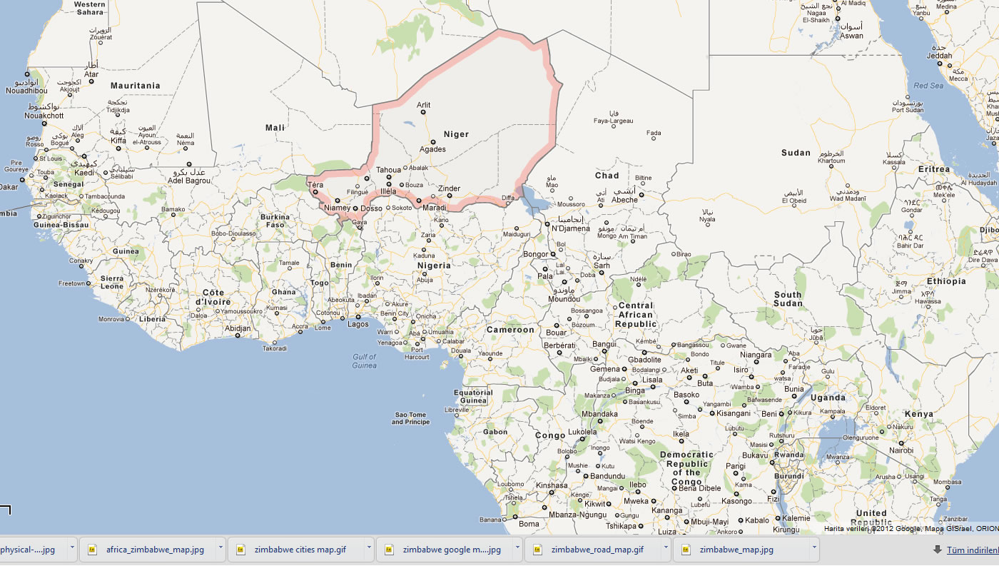 carte du niger afrique